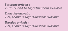 Arrival days